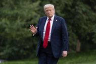 President Trump Arrives Back At The White House - Source: Getty